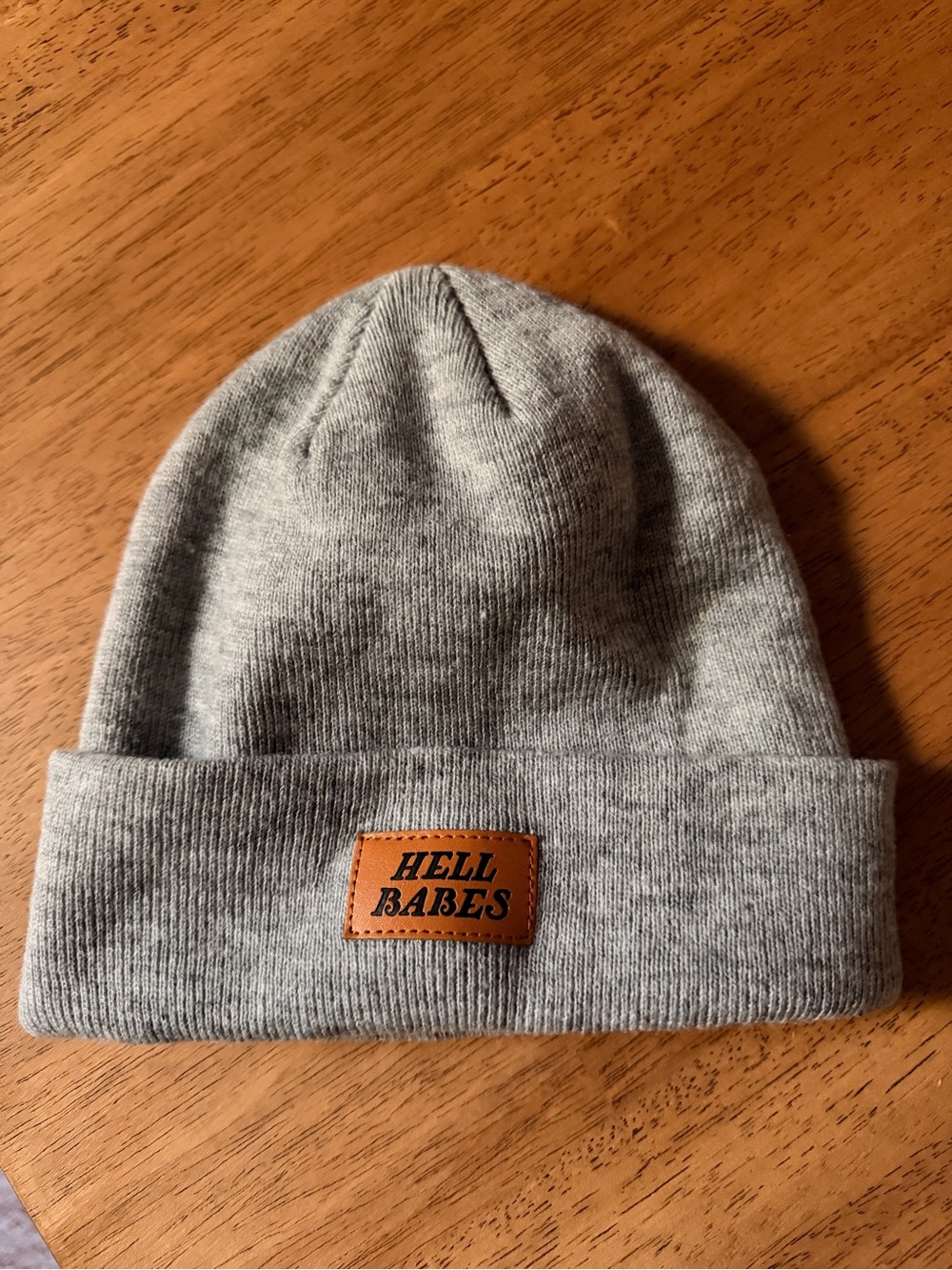 Hell Babes Grey Knit Beanie